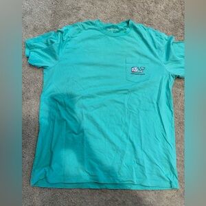 Vineyard Vines Turquoise Crew Neck Tee